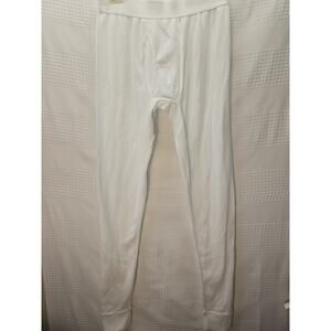 Goodfellow Thermal Pants White Mens Medium Pull On Elastic Waist